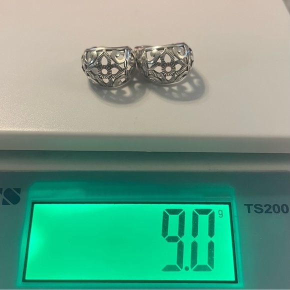 Silpada Sterling Silver Filigree Hoop Earrings P1844 - Picture 12 of 12